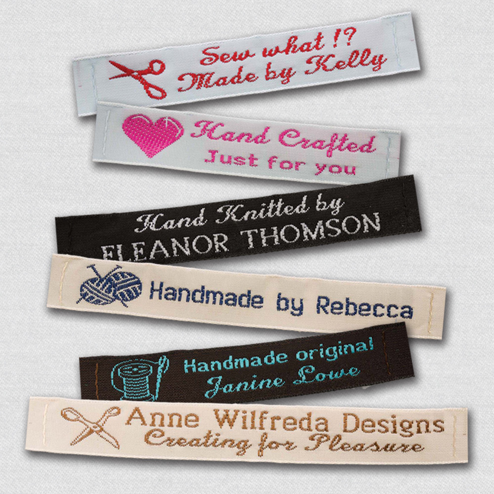 50 Personalized Satin Sewing Labels for Knitting, Quilting and Sewing  Crafts