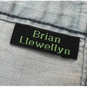 Black Woven Sew-on Name Tapes