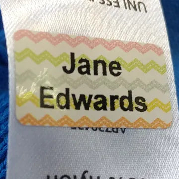 Funky Just-Stick Name Labels