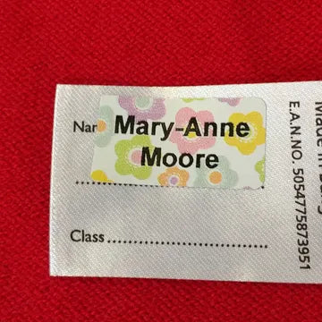 Funky Just-Stick Name Labels