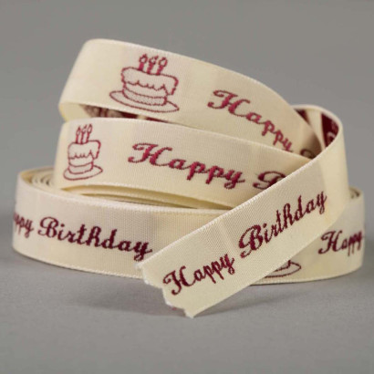 1/2 Inch Personalized Woven Ribbon