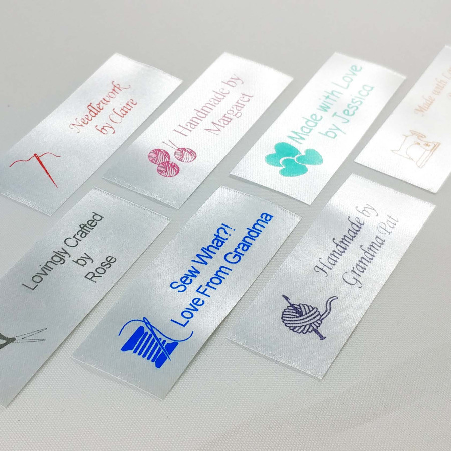Page `2` - Customer reviews of `Personalized Satin Sewing Labels`.