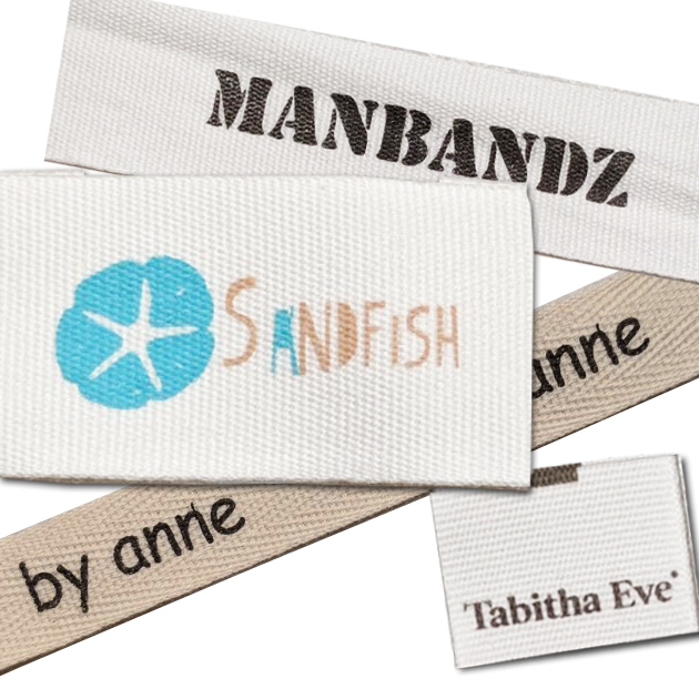 100% Cotton Printed Custom Labels