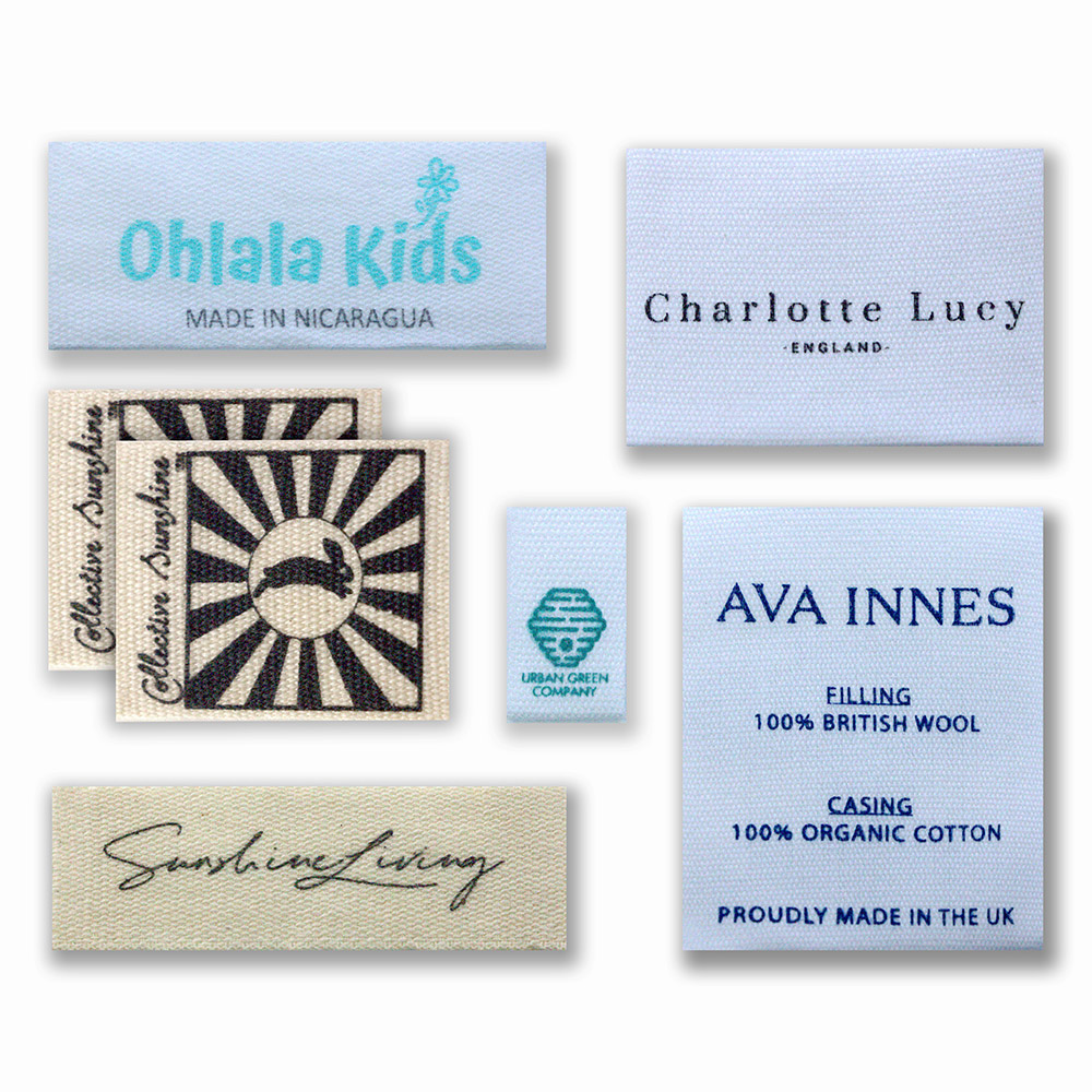 100% Cotton Printed Custom Labels